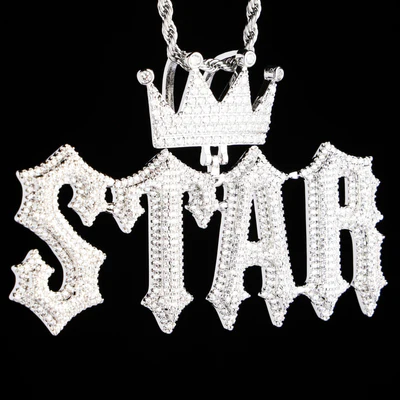 Custom Thorn Letter Name Necklace Pendant