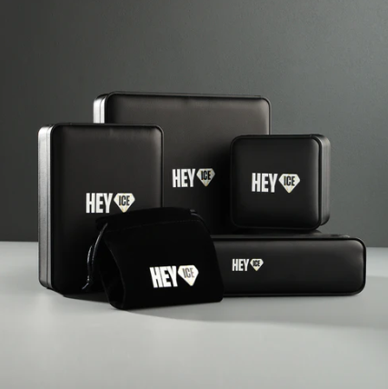 925 银微镶莫桑石可旋转古巴链戒指 18K 金