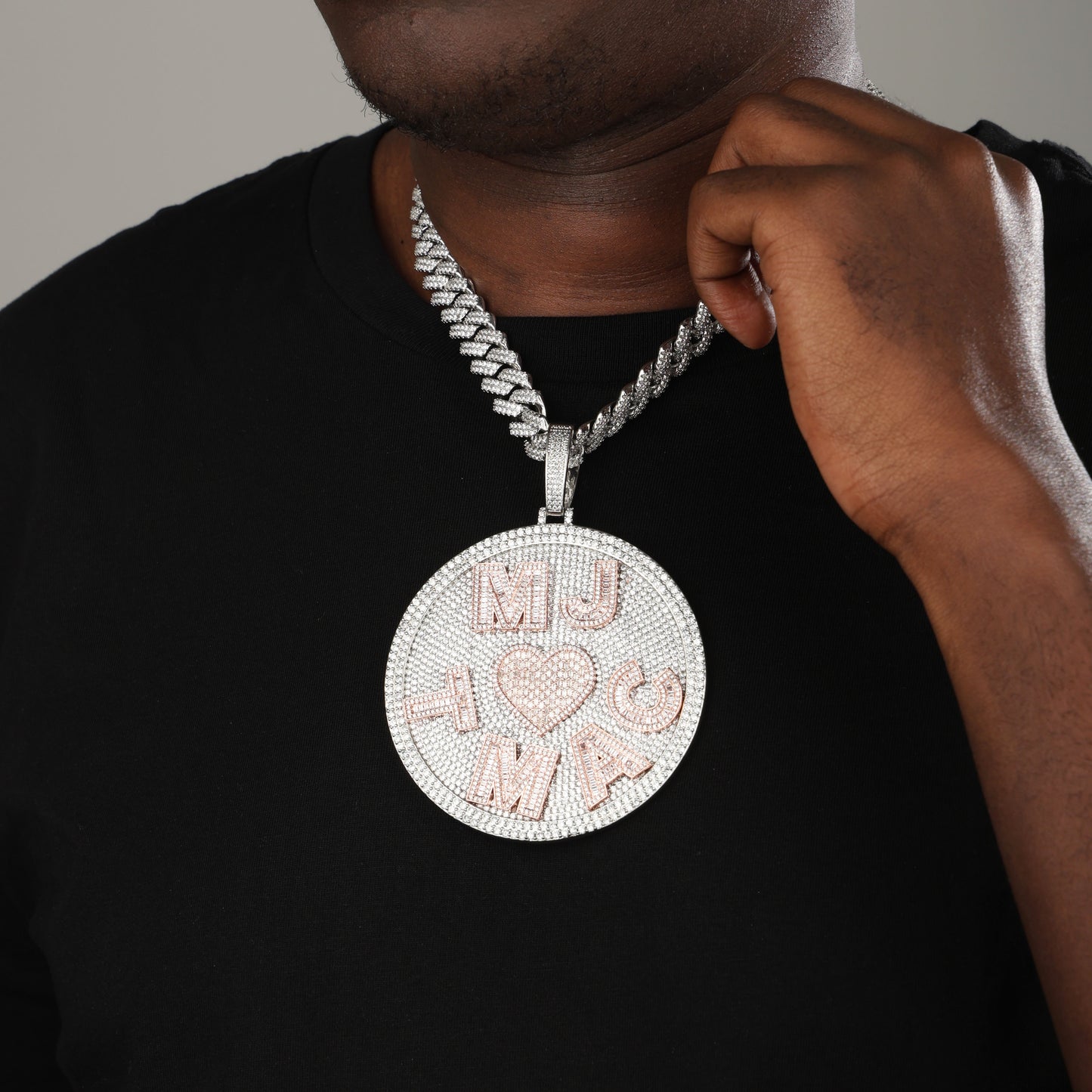 Many Letters Circle Pendant