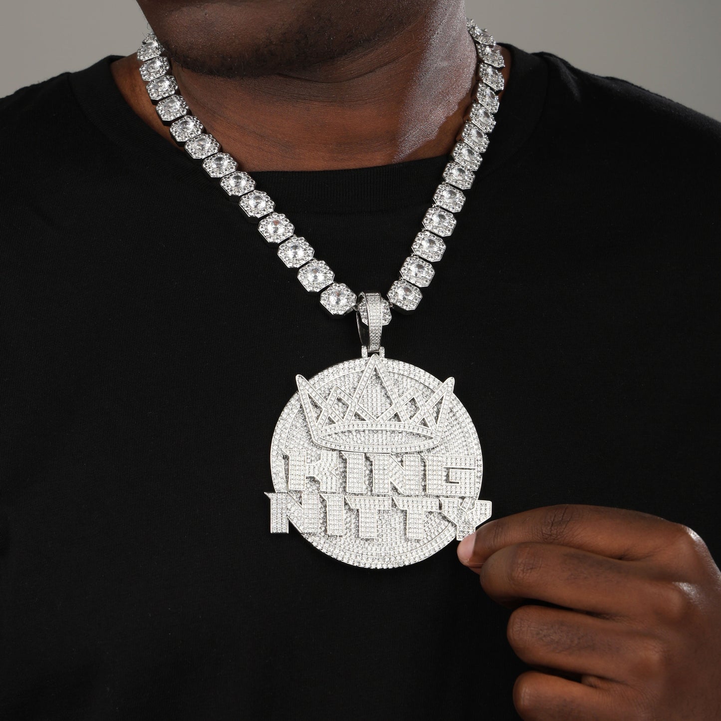 Custom Many Letters Circle Pendant