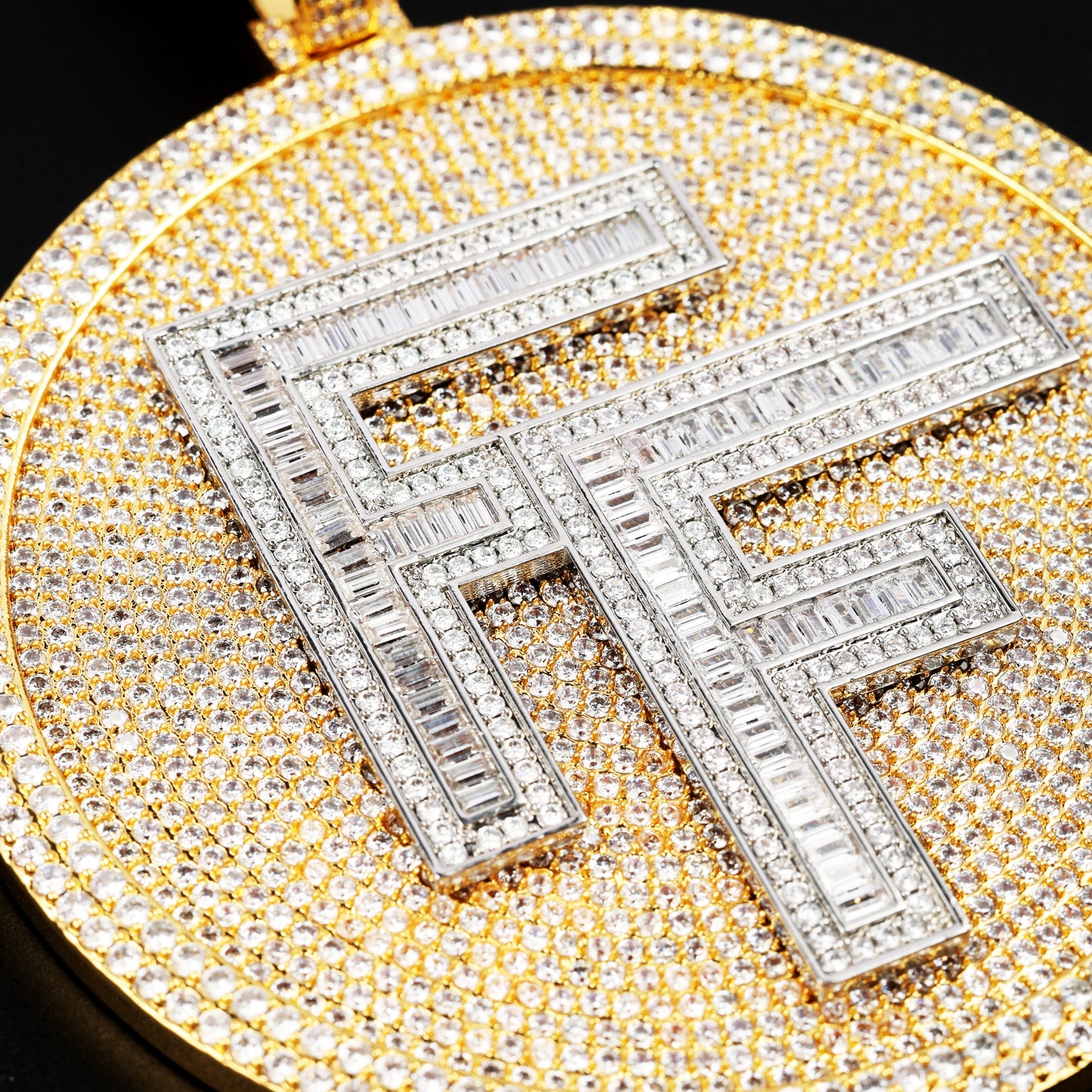 2 Letters Circle Pendant