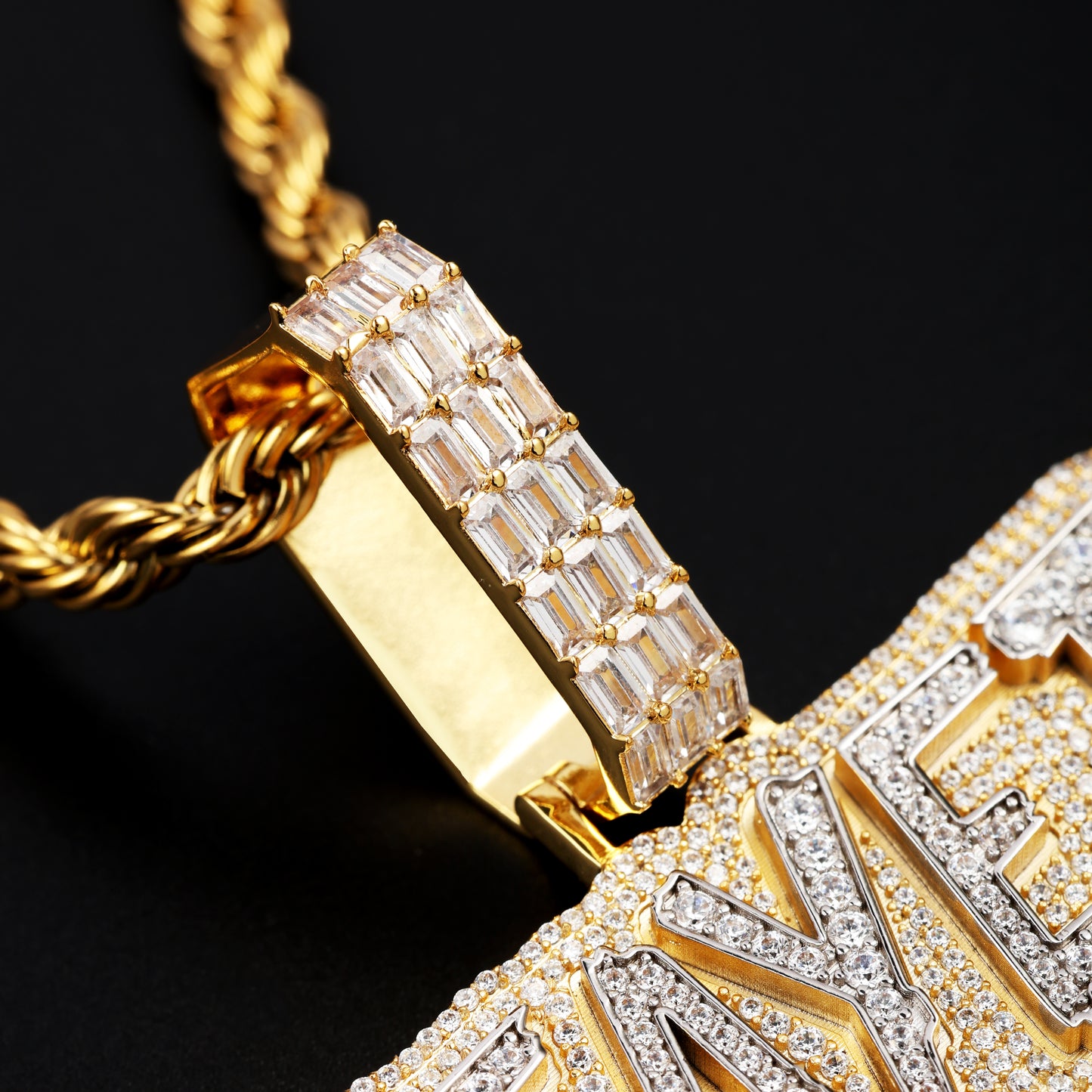 Multi Rows Letters Pendant