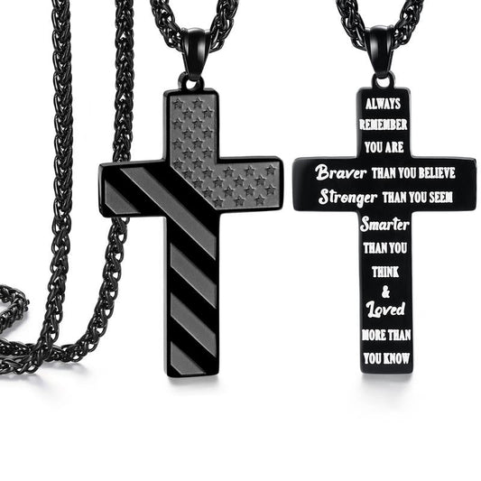 Gifts for Teenage Boy Men Cross Necklace