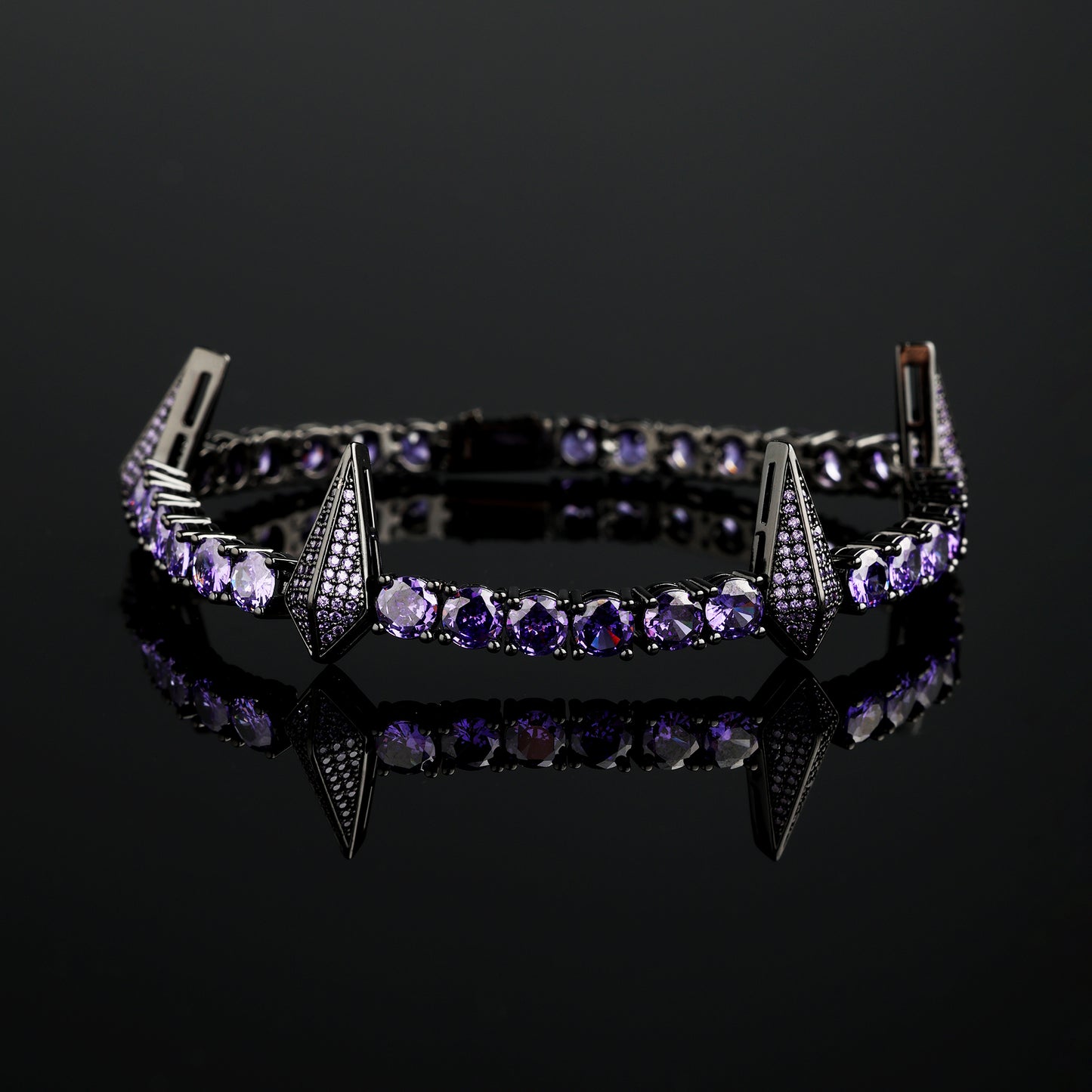 5mm Purple Fight Tooth and Claw Tennis Bracelet