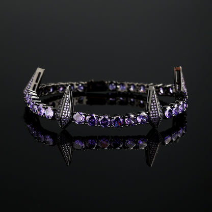 5mm Purple Fight Tooth and Claw Tennis Bracelet