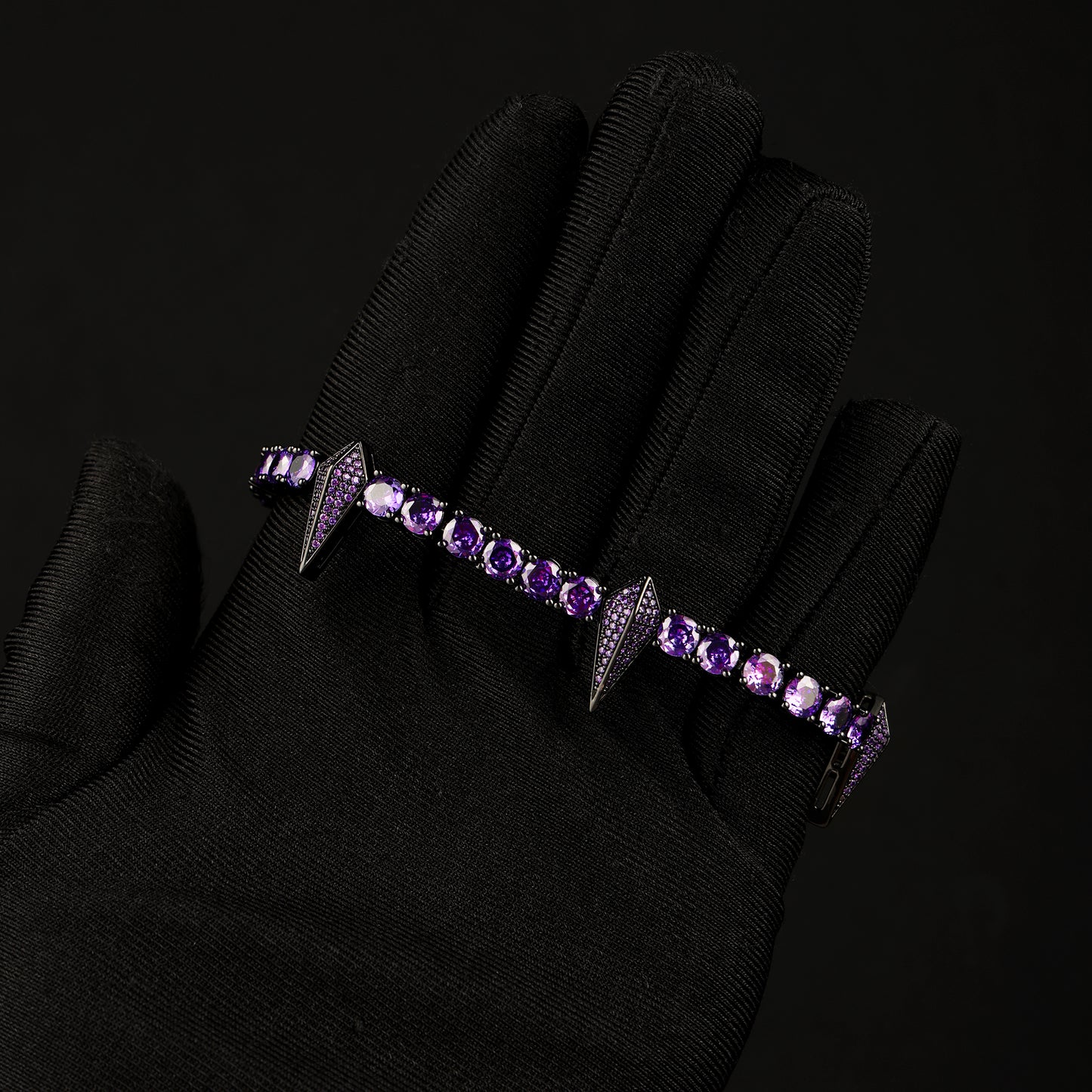 5mm Purple Fight Tooth and Claw Tennis Bracelet