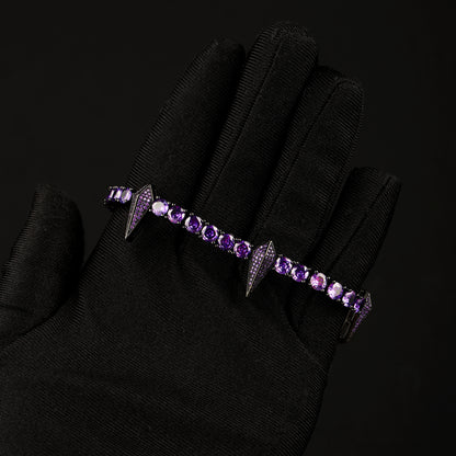 5mm Purple Fight Tooth and Claw Tennis Bracelet