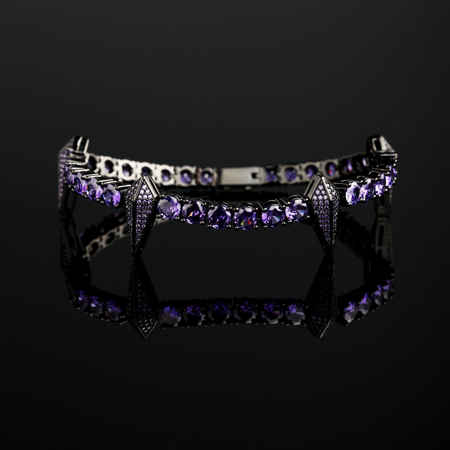 5mm Purple Fight Tooth and Claw Tennis Bracelet