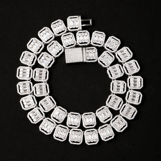 12MM Square Baguette Tennis Chain