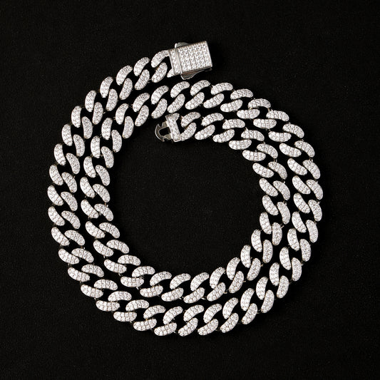 12MM Iced Out Cuban Link Chain