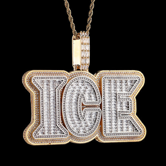 Custom Two Layer Letter Name Pendant