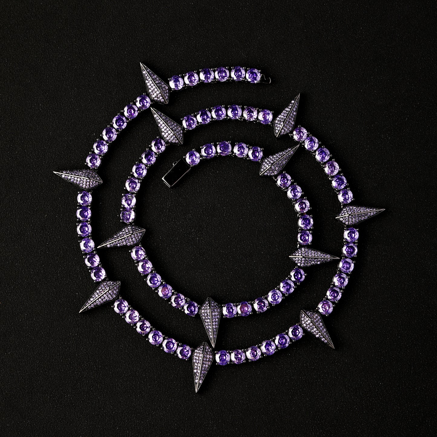 5mm Purple Fight Tooth and Claw Tennis Chain