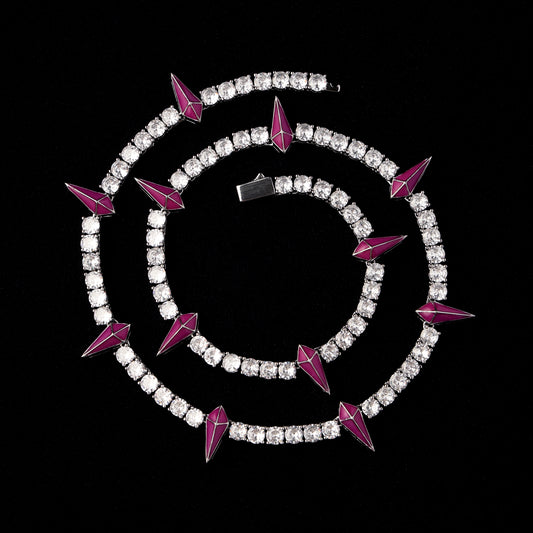 5mm Purple Fight Tooth and Claw Tennis Chain