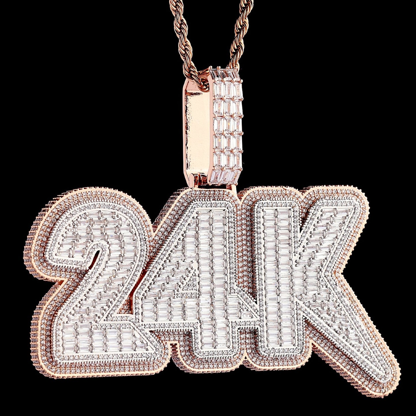 Two Layer Custom Letter Name Necklace