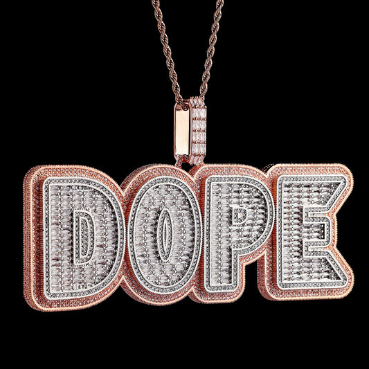 Custom Two Layer Letter Name Pendant
