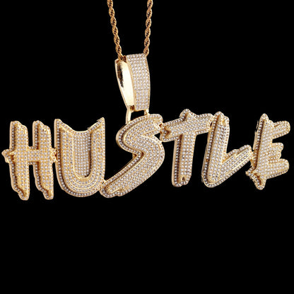 Custom Letter  Name Pendant gold