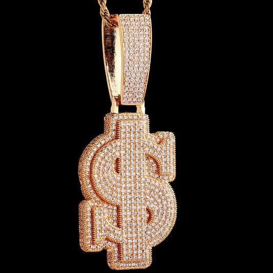Iced Dollar Pendant
