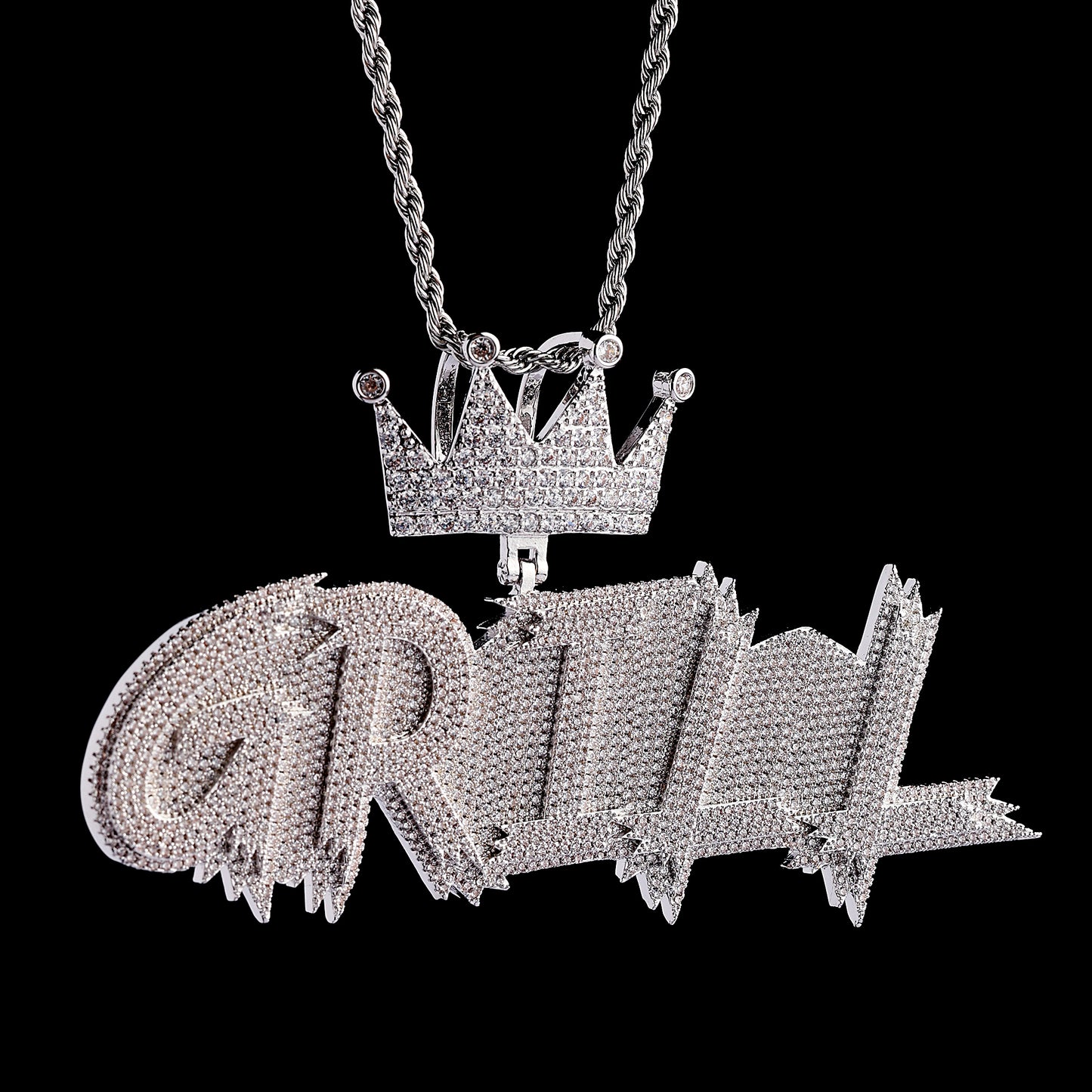 Custom Two Layter Letter Name Pendant