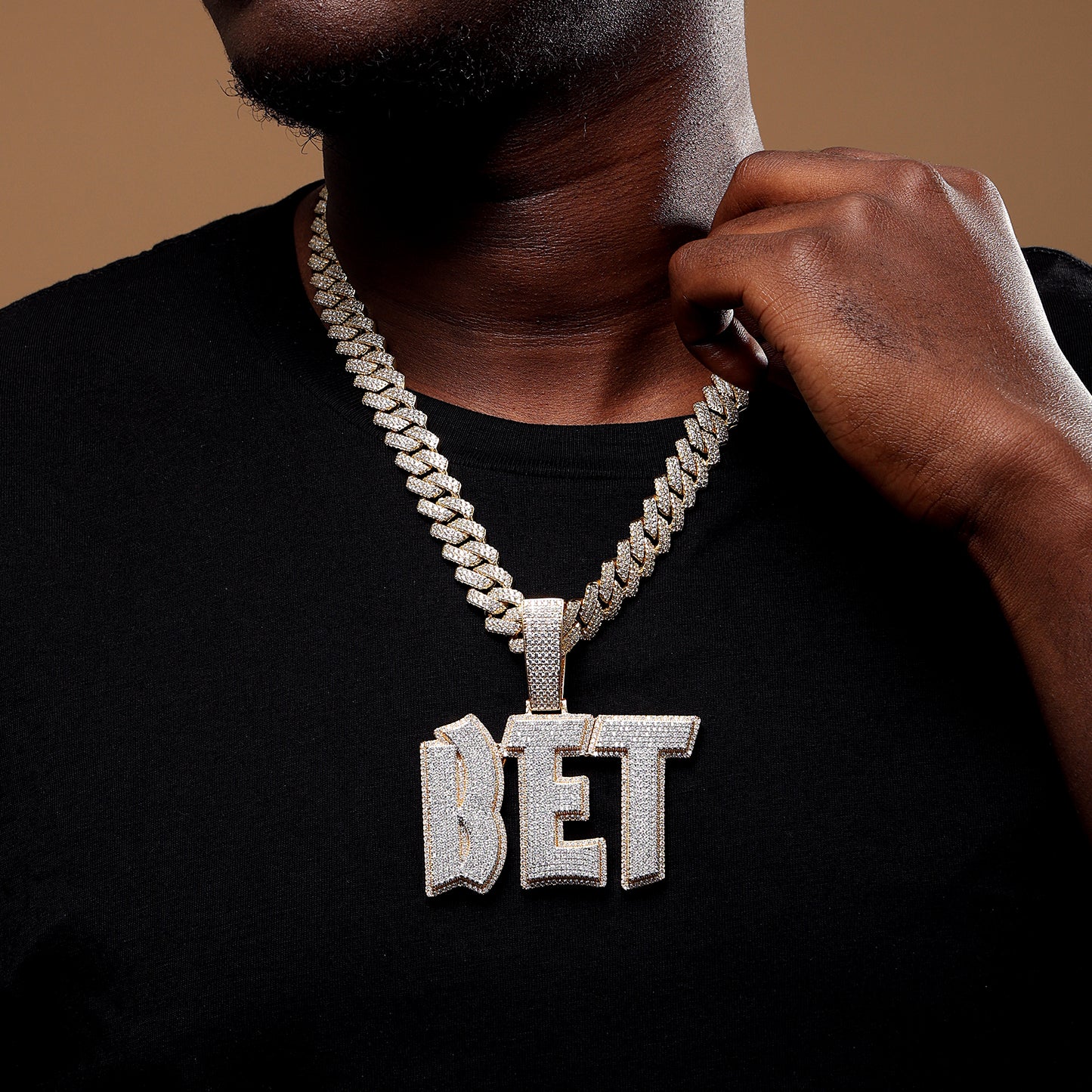 Custom Two Tone Letters/Name Pendant