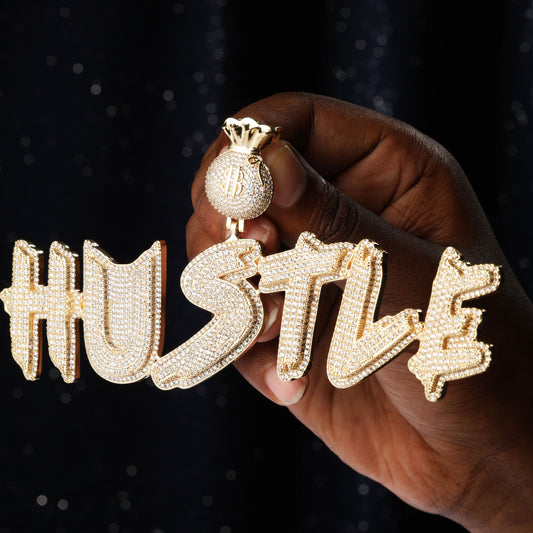 Custom Letter  Name Pendant gold