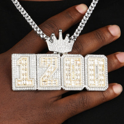 Custom Letter Baguette Two Layer Necklace
