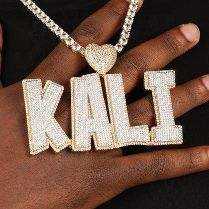Custom Two Tone Letters/Name Pendant
