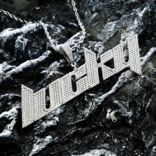 Custom Iced Italic Rave Name Letter Pendant