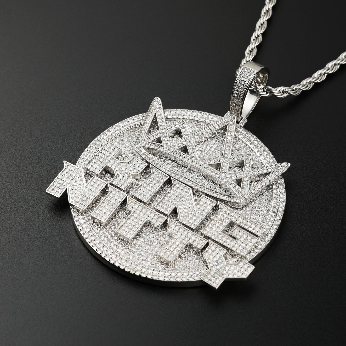 Custom Many Letters Circle Pendant