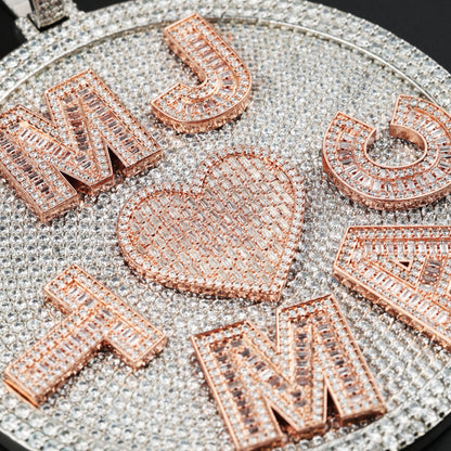 Custom Many Letters Circle Pendant