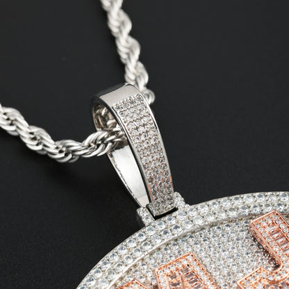 Custom Many Letters Circle Pendant