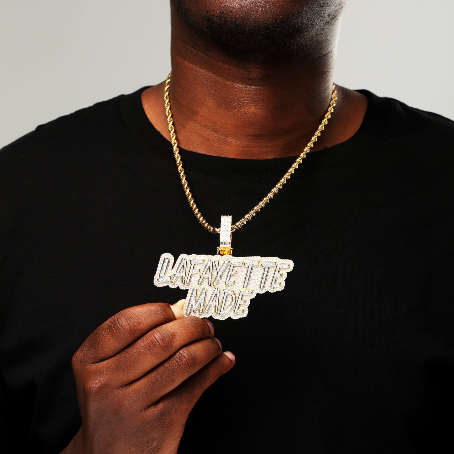 Multi Rows Letters Pendant