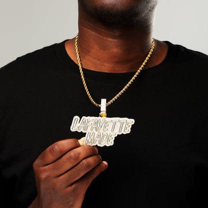 Custom Multi Rows Letters Pendant