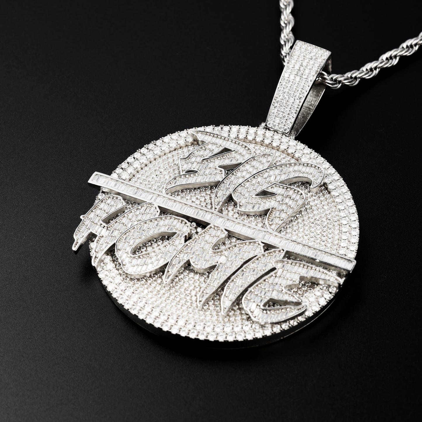 Custom Many Letters Circle Pendant