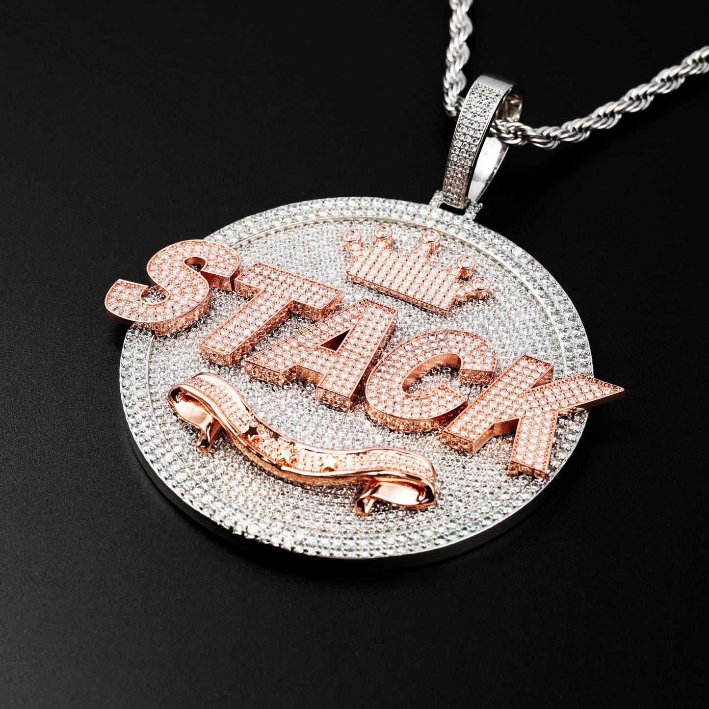 Custom Many Letters Circle Pendant