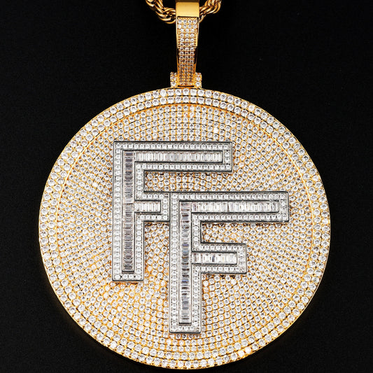 Custom Letters Circle Pendant