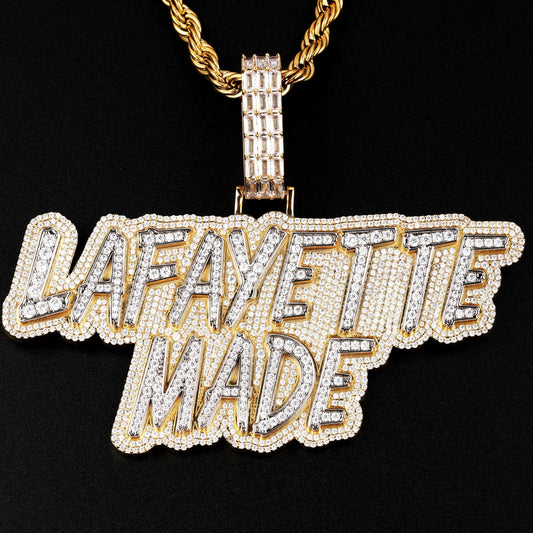 Custom Multi Rows Letters Pendant