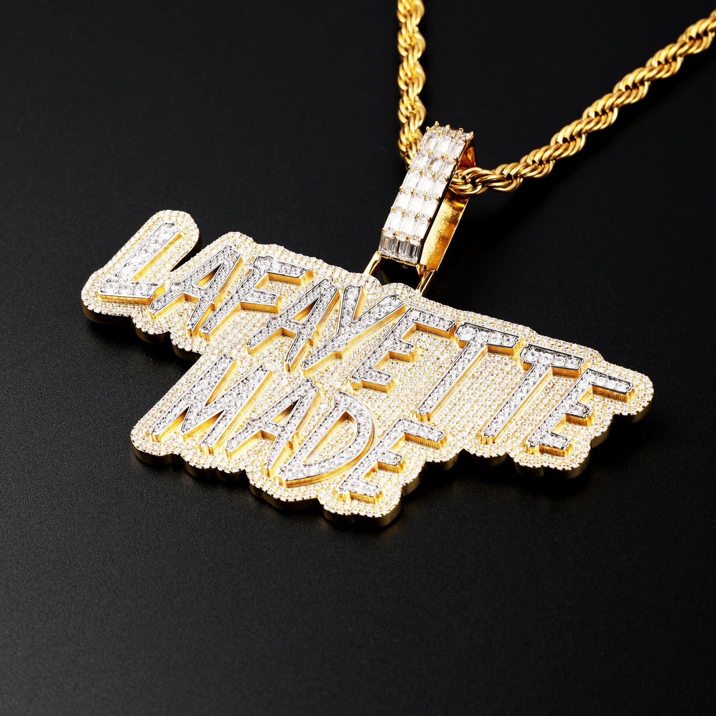 Multi Rows Letters Pendant