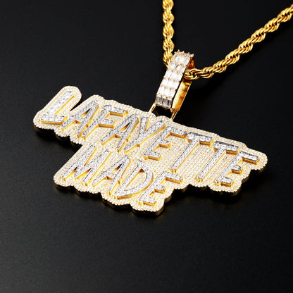 Custom Multi Rows Letters Pendant