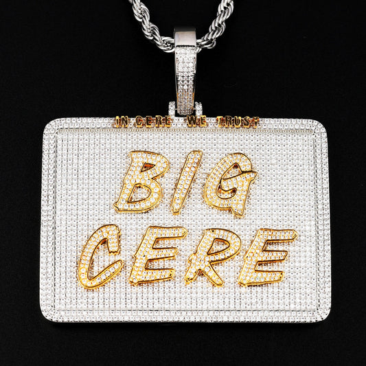 Custom Square Letter Pendant