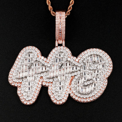 Custom Multi Layered Letters Pendant