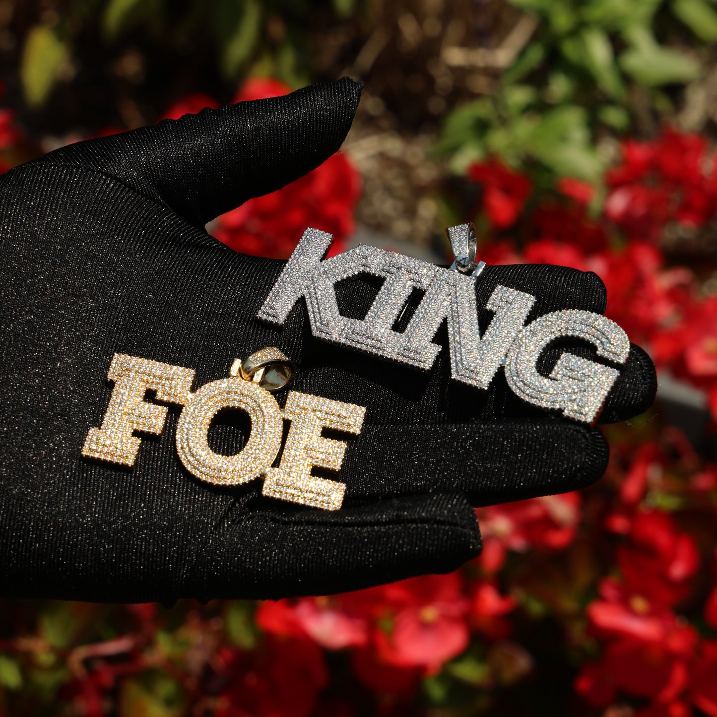 Custom Micro Pave Letter Name Necklace